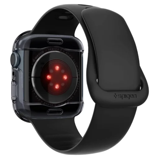  Apple Watch 7 / 8 / 9 (45 mm) Átlátszó Szürke Spigen Ultra Hybrid tok - 4