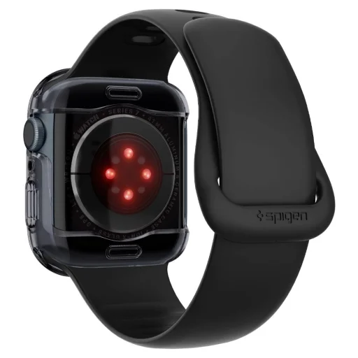  Apple Watch 7 / 8 / 9 (41 mm) átlátszó szürke Spigen Ultra Hybrid tok - 4