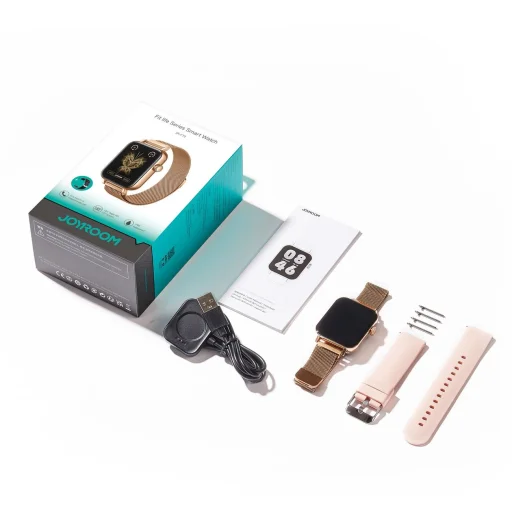 Joyroom Fit-Life JR-FT5 okosóra hívásfogadás funkcióval / IP68 védelem - arany - 5