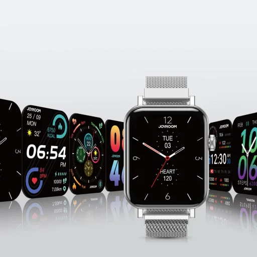 Joyroom Fit-Life JR-FT5 okosóra hívásfogadó funkcióval / IP68 védelem - ezüst - 3