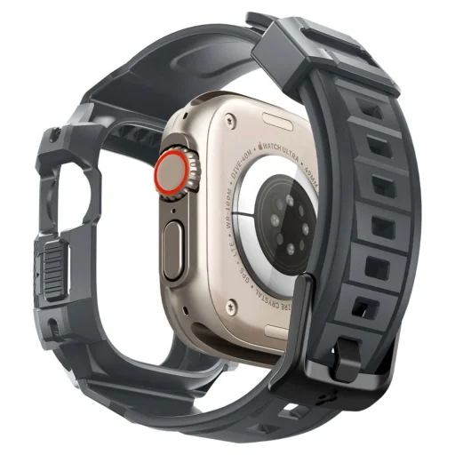  Apple Watch Ultra 1/2 (49 mm) Sötétszürke Spigen Rugged Armor Pro tok - 3