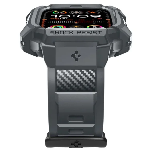  Apple Watch Ultra 1/2 (49 mm) Sötétszürke Spigen Rugged Armor Pro tok - 4