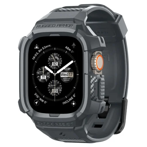  Apple Watch Ultra 1/2 (49 mm) Sötétszürke Spigen Rugged Armor Pro tok - 10