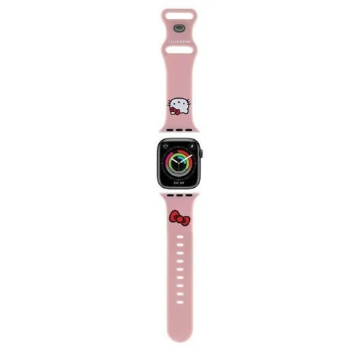 Hello Kitty Silicone Kitty Head szíj Apple Watch 42/44/45/49mm - Pink - 1
