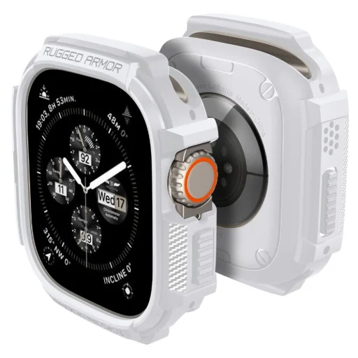  Apple Watch Ultra 1 / 2 (49 mm) fehér Spigen Rugged Armor tok - 1