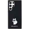 Karl Lagerfeld Szilikon Choupette Metal Pin tok Samsung Galaxy S23 Ultra-hoz - fekete - 3