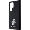 Karl Lagerfeld Silicone Karl & Choupette Metal Pin tok Samsung Galaxy S23 Ultra - fekete thumbnail
