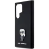 Karl Lagerfeld Silicone Ikonik Metal Pin tok Samsung Galaxy S23 Ultra - fekete thumbnail