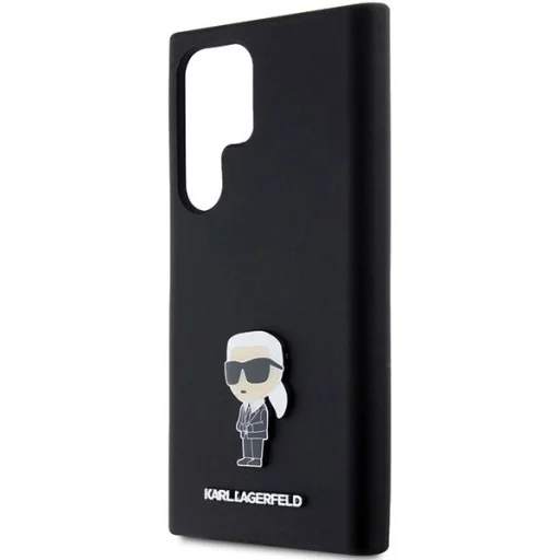 Karl Lagerfeld Silicone Ikonik Metal Pin tok Samsung Galaxy S23 Ultra - fekete - 6