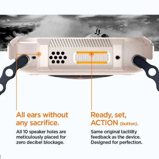  Apple Watch Ultra 1 / 2 / 3 (49 mm) bézs Spigen Rugged Armor tok - 16