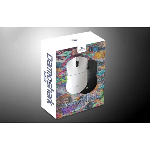 Vezeték nélküli gaming egér Darmoshark M3 (fehér) - 4