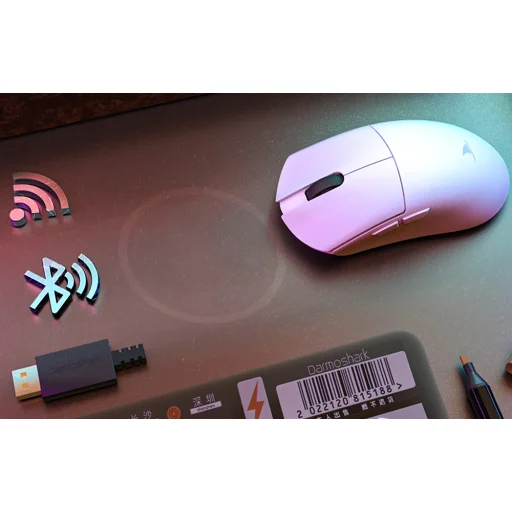 Vezeték nélküli gaming egér Darmoshark M3 (fehér) - 6