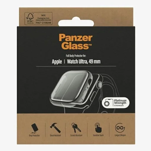 PanzerGlass Teljes Testet Védő Tok Apple Watch Ultra 49 mm-re - átlátszó - 4