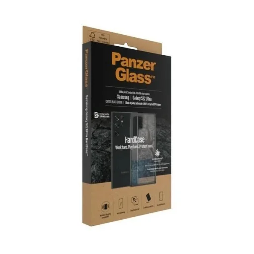 PanzerGlass HardCase antibakteriális katonai szintű minősítéssel rendelkező tok Samsung Galaxy S22 Ultra - átlátszó - 3