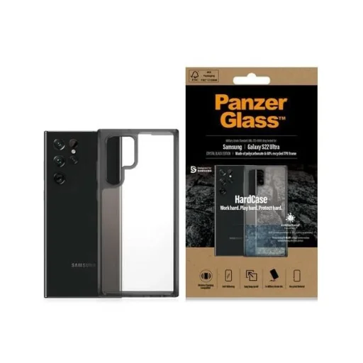 PanzerGlass HardCase antibakteriális katonai szintű minősítéssel rendelkező tok Samsung Galaxy S22 Ultra - átlátszó - 1