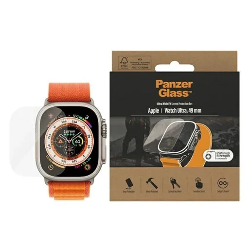 PanzerGlass Ultra-Wide Fit edzett üveg Apple Watch Ultra 49mm üvegfólia - 1