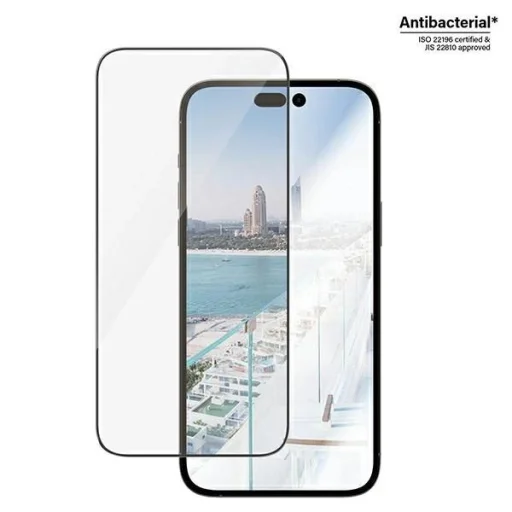 PanzerGlass Ultra-Wide Fit antibakteriális edzett üvegfólia tükröződésmentes réteggel és pozicionálóval iPhone 14 Pro Max készülékhez Üvegfólia - 4