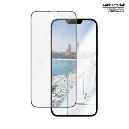 PanzerGlass Ultra-Wide Fit antibakteriális edzett üvegfólia vakítás szűrővel és pozicionálóval iPhone 14 Plus / 13 Pro Max - 2