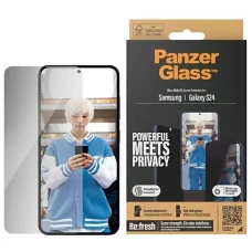 PanzerGlass Ultra-Wide Fit Privacy Eltérő Biztonsági Üvegfólia elhelyezővel Samsung Galaxy S24 készülékhez