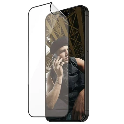PanzerGlass Matrix Ultra-Wide-Fit hibrid üveg iPhone 15 Pro-hoz pozicionálóval üvegfólia - 1