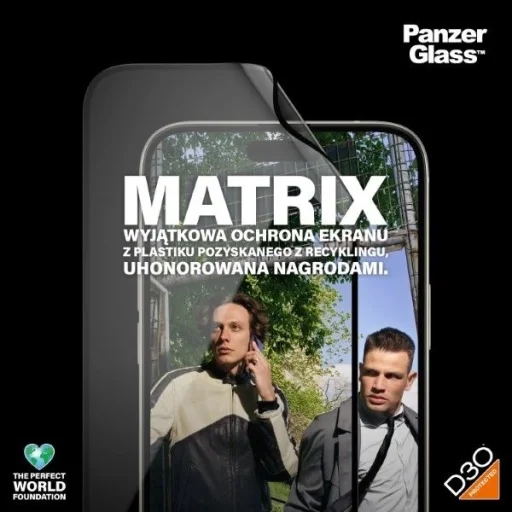 PanzerGlass Matrix Ultra-Wide-Fit hibrid üveg iPhone 15 Plus-hoz helymeghatározóval, üvegfólia - 3