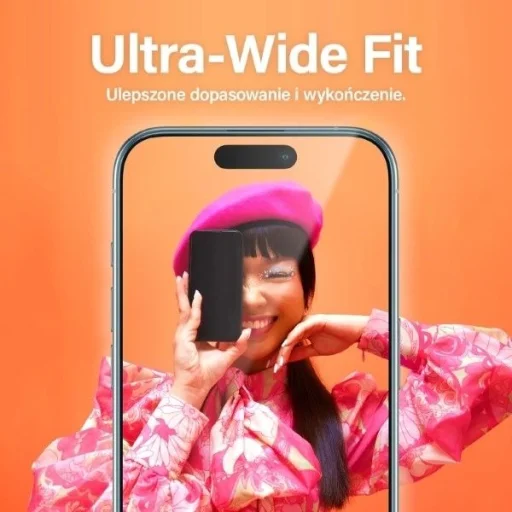 PanzerGlass Ultra-Wide Fit üvegfólia pozicionálóval iPhone 15 Prohoz - 3