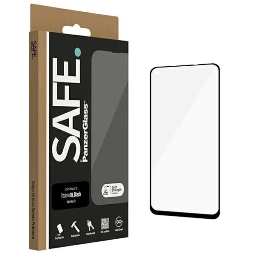 SAFE by PanzerGlass Ultra-Wide Fit Edzett Üveg Realme 10 - Fekete Kerettel üvegfólia - 1