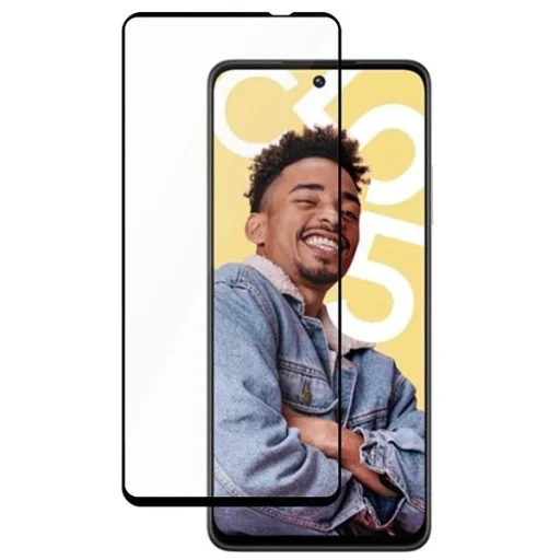 SAFE by PanzerGlass Ultra-Wide Fit Edzett Üveg Realme C55-hez - Fekete Kerettel üvegfólia - 2