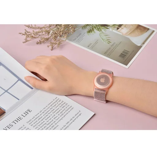 Tech-Protect Nylon Gyermek Apple AirTag Szíj - Kék - 7