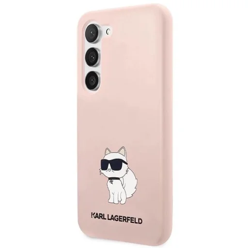 Karl Lagerfeld KLHCS23MSNCHBCP S23+ S916 hardcase rózsaszín/rózsaszín Szilikon Choupette tok - 2
