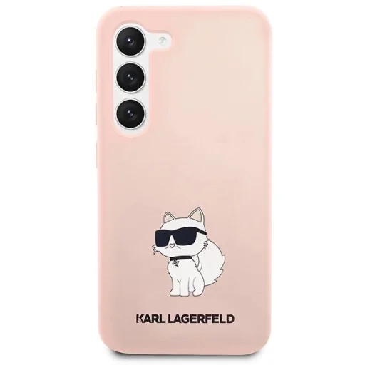 Karl Lagerfeld KLHCS23MSNCHBCP S23+ S916 hardcase rózsaszín/rózsaszín Szilikon Choupette tok - 3