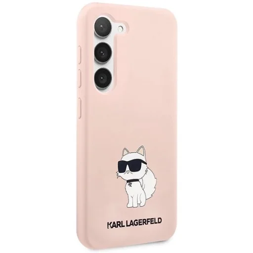 Karl Lagerfeld KLHCS23MSNCHBCP S23+ S916 hardcase rózsaszín/rózsaszín Szilikon Choupette tok - 4