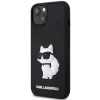 Karl Lagerfeld KLHCP14M3DRKHNK iPhone 14 Plus 6.7" fekete/fekete keménytok Rubber Choupette 3D tok thumbnail