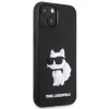 Karl Lagerfeld KLHCP14M3DRKHNK iPhone 14 Plus 6.7" fekete/fekete keménytok Rubber Choupette 3D tok thumbnail