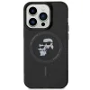  iPhone 15 Pro fekete Karl Lagerfeld Karl&Choupette Glitter MagSafe tok - 3