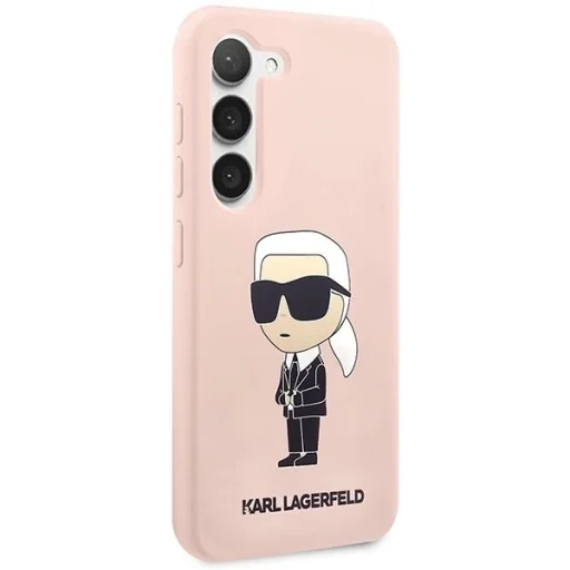 Karl Lagerfeld KLHCS23MSNIKBCP S23+ S916 hardcase rózsaszín/szilikon Ikonik tok - 4