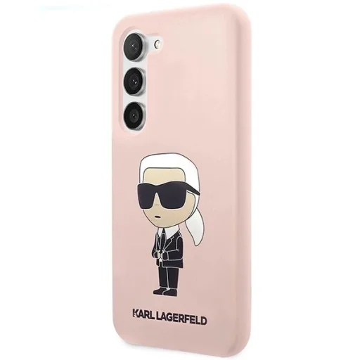 Karl Lagerfeld KLHCS23MSNIKBCP S23+ S916 hardcase rózsaszín/szilikon Ikonik tok - 2