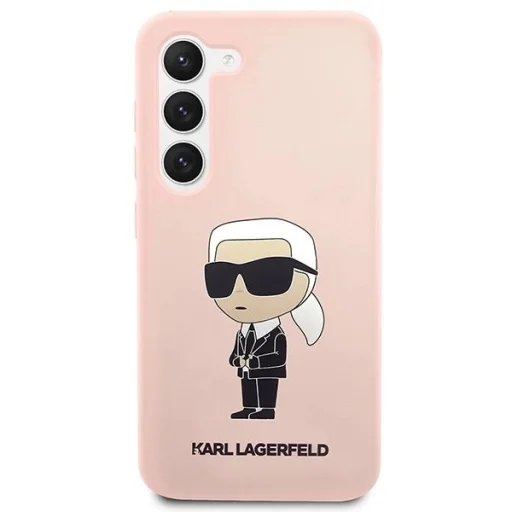 Karl Lagerfeld KLHCS23MSNIKBCP S23+ S916 hardcase rózsaszín/szilikon Ikonik tok - 3