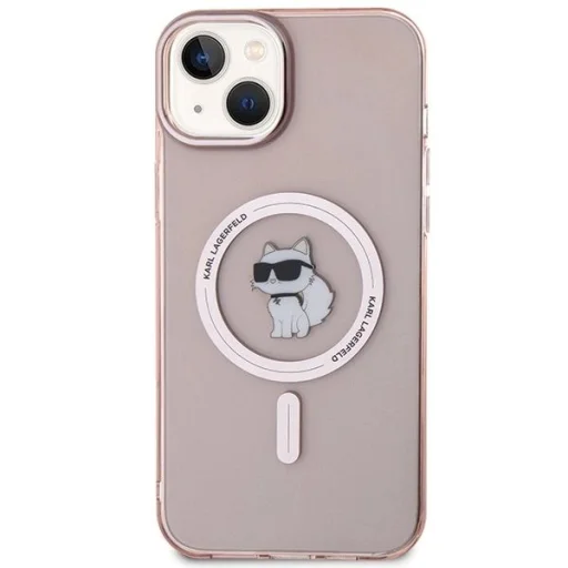  iPhone 15 Plus Rózsaszín Karl Lagerfeld IML Choupette MagSafe tok - 3