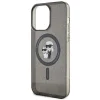  iPhone 15 Pro Max fekete Karl Lagerfeld Karl&Choupette Glitter MagSafe tok - 6