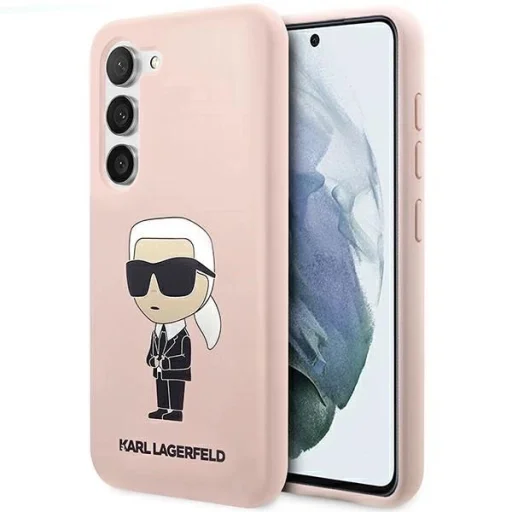 Karl Lagerfeld KLHCS23SSNIKBCP S23 S911 hardcase pink/pink Silicone Ikonik tok - 1