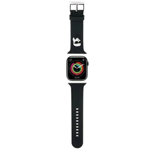 Karl Lagerfeld 3D Gumi Karl Fej szíj Apple Watch 38/40/41mm - fekete - 1
