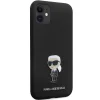 Karl Lagerfeld KLHCN61SMHKNPK tok iPhone 11 - fekete szilikon Ikonik Metal Pin - 4