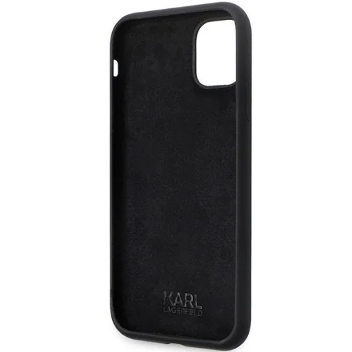 Karl Lagerfeld KLHCN61SMHKNPK tok iPhone 11 - fekete szilikon Ikonik Metal Pin - 7