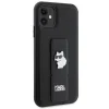 Karl Lagerfeld Gripstand Saffiano Choupette Pins tok iPhone 11 - Fekete thumbnail