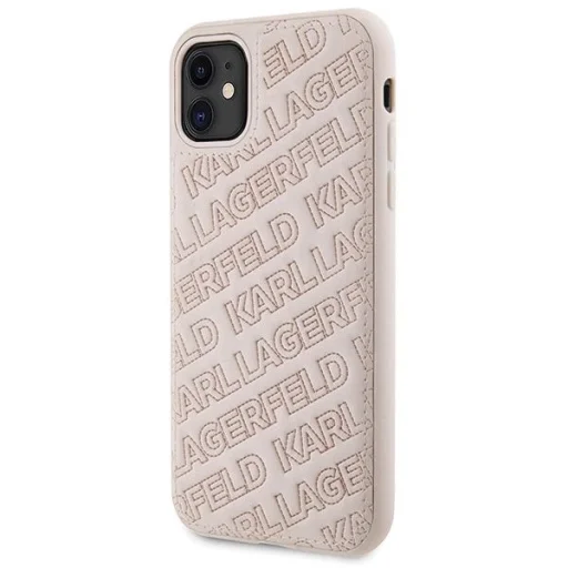 Karl Lagerfeld Quilted K Pattern tok iPhone 11 - rózsaszín - 2