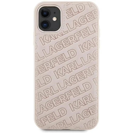 Karl Lagerfeld Quilted K Pattern tok iPhone 11 - rózsaszín - 3