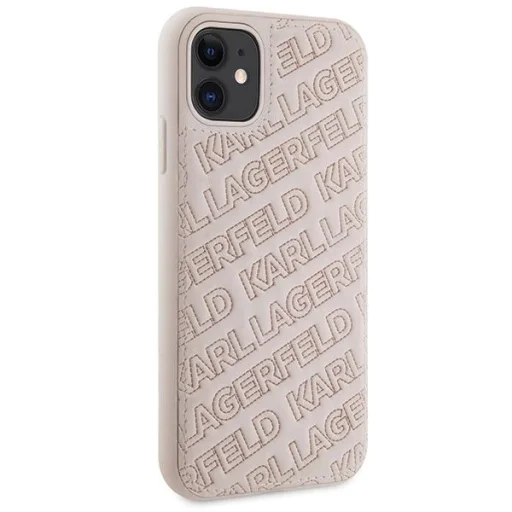 Karl Lagerfeld Quilted K Pattern tok iPhone 11 - rózsaszín - 4