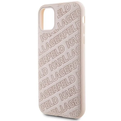 Karl Lagerfeld Quilted K Pattern tok iPhone 11 - rózsaszín - 6