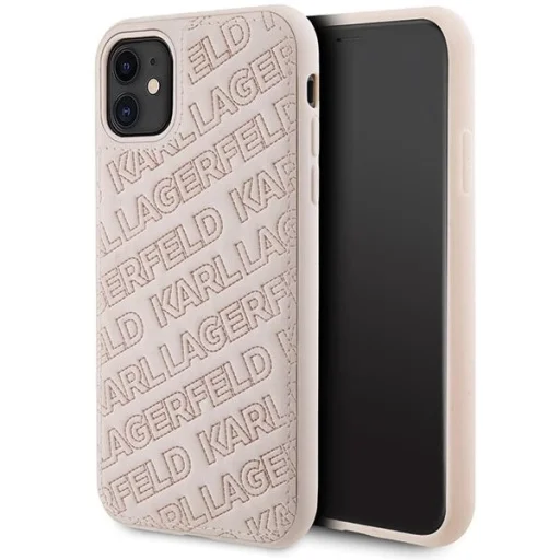 Karl Lagerfeld Quilted K Pattern tok iPhone 11 - rózsaszín - 1